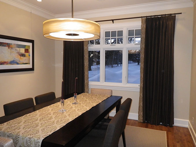 Draperies, pinch pleated, euro pleats, rod pocket, ripplefold, flat and grommet drapes.